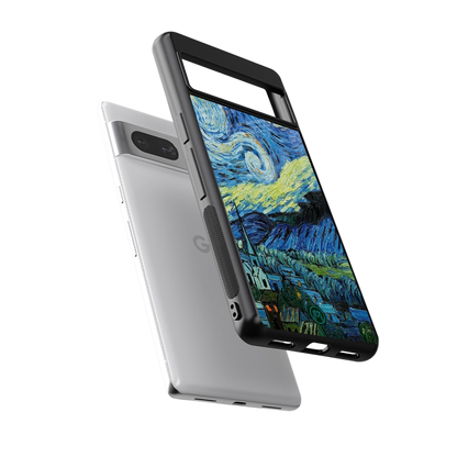 starry night back phone cover | glass case for Google Pixel 7A