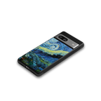 starry night back phone cover | glass case for Google Pixel 7A