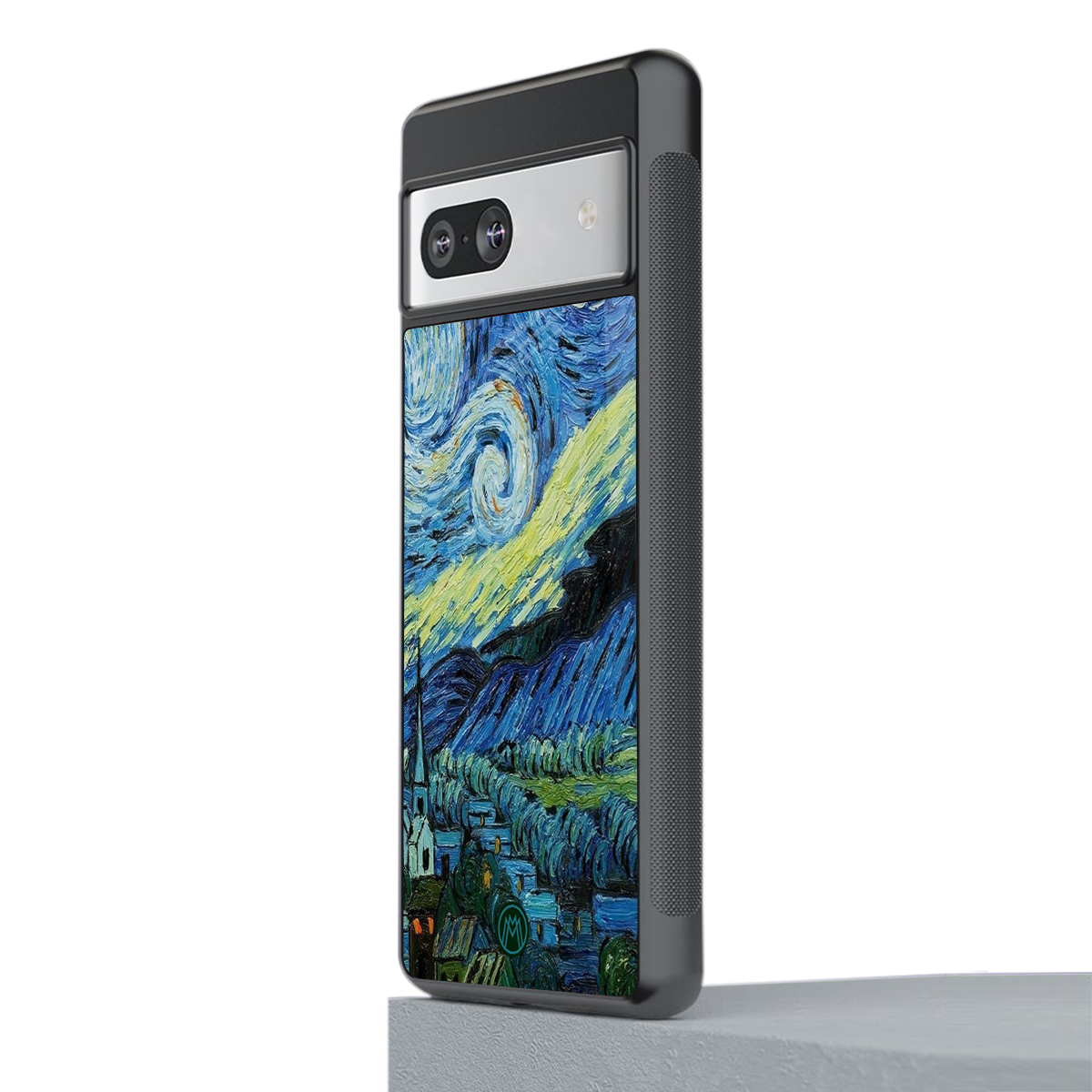 starry night back phone cover | glass case for Google Pixel 7A