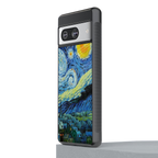 starry night back phone cover | glass case for Google Pixel 8