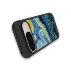 starry night back phone cover | glass case for google pixel 9