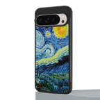 starry night back phone cover | glass case for google pixel 9 pro
