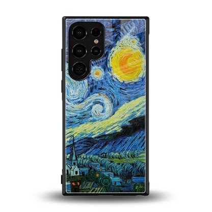 starry night back phone cover | glass case for samsung galaxy s24 ultra