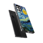 starry night back phone cover | glass case for samsung galaxy s23 ultra