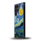 starry night back phone cover | glass case for samsung galaxy s23 ultra