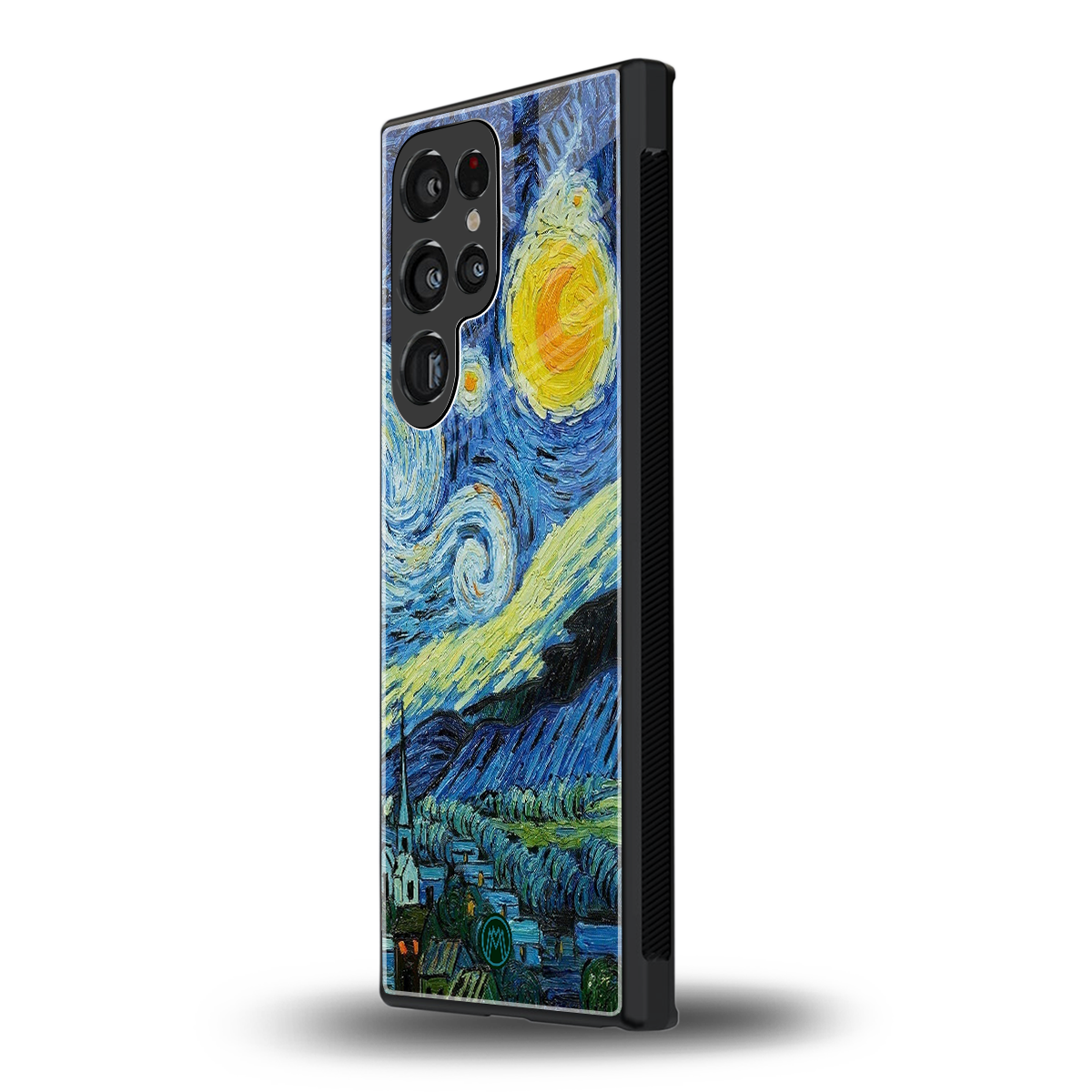 starry night back phone cover | glass case for samsung galaxy s23 ultra