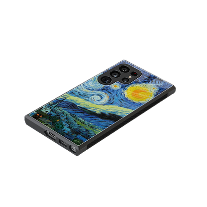 starry night back phone cover | glass case for samsung galaxy s24 ultra