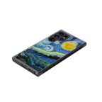 starry night back phone cover | glass case for samsung galaxy s23 ultra