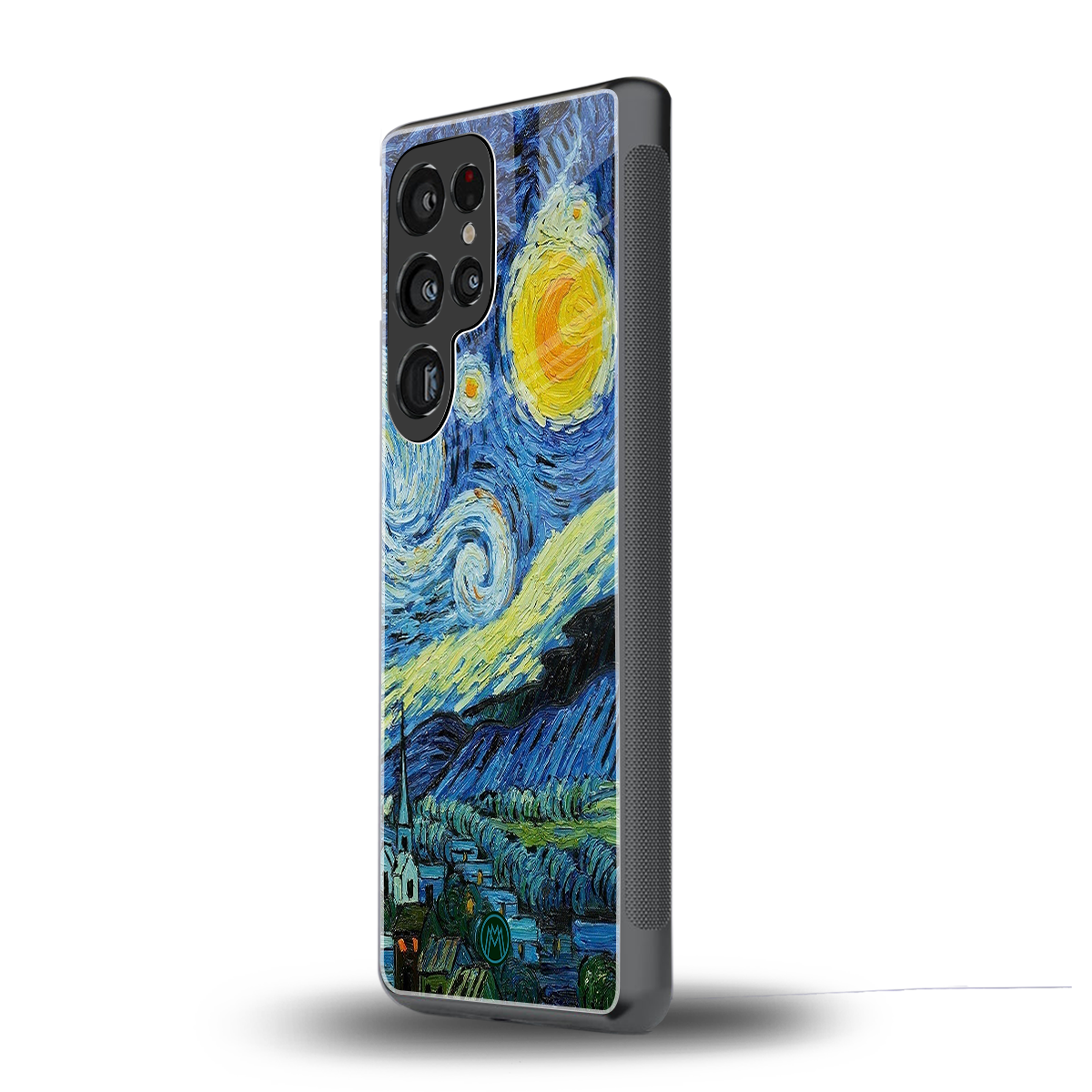 starry night back phone cover | glass case for samsung galaxy s25 ultra