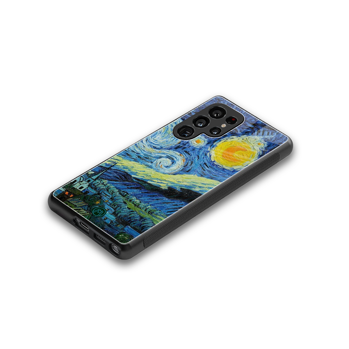 starry night back phone cover | glass case for samsung galaxy s25 ultra