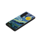 starry night back phone cover | glass case for samsung galaxy s24 plus