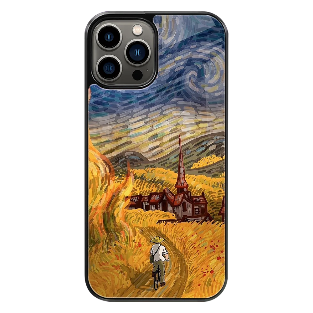 Premium Glass Back Mobile Phone Cover for iPhone, Samsung, OnePlus, Google Pixel, Redmi, Oppo, Vivo & Realme