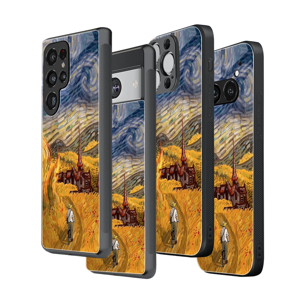 Stylish Glass Back Case for All Smartphones iPhone, Samsung, OnePlus, Pixel, Redmi, Oppo, Vivo, Motorola
