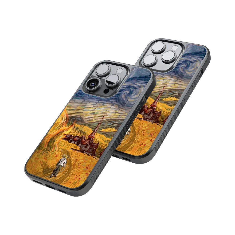Protective Glass Back Phone Case Compatible with iPhone, Samsung, OnePlus, Pixel & More