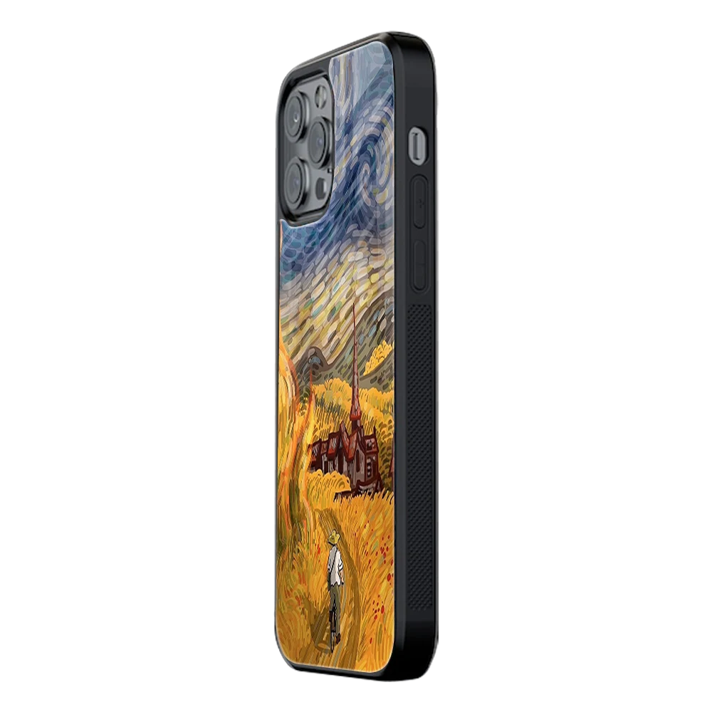Slim Glass Back Phone Case for Multiple Brands iPhone, Samsung, Redmi, OnePlus, Oppo, Vivo