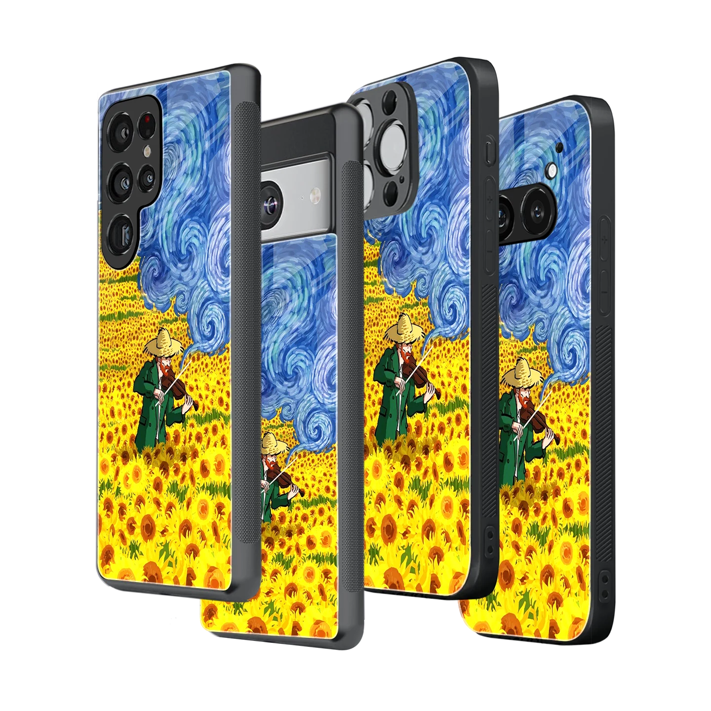 Stylish Glass Back Case for All Smartphones iPhone, Samsung, OnePlus, Pixel, Redmi, Oppo, Vivo, Motorola