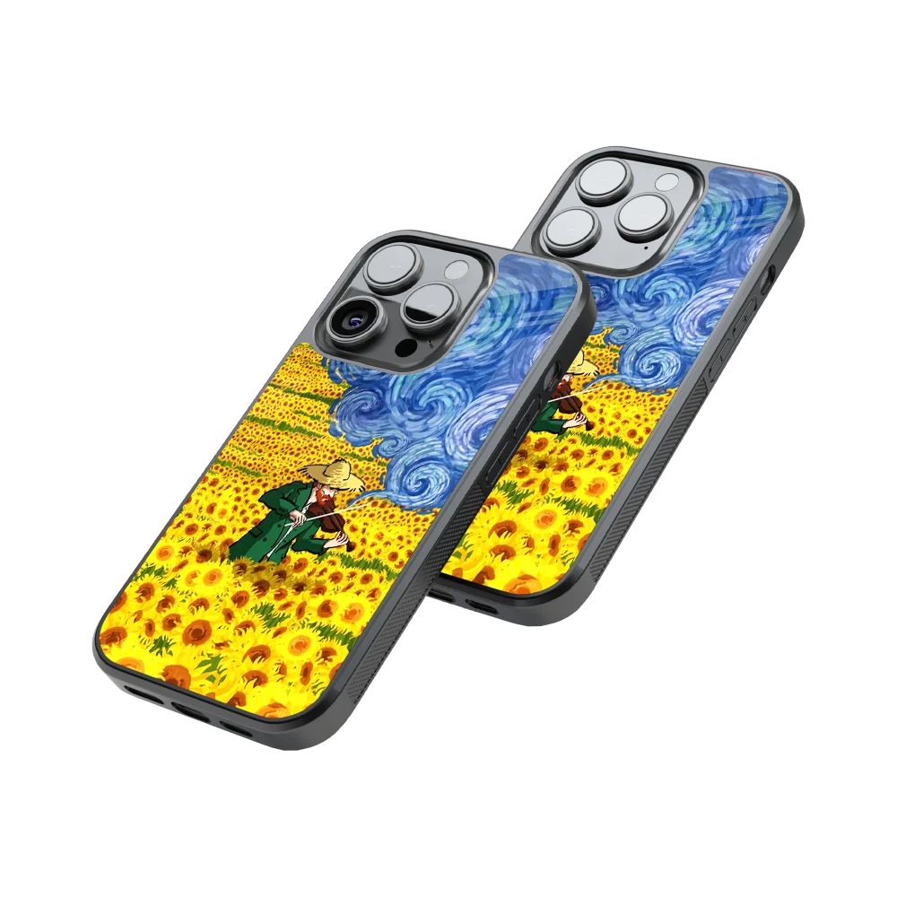 Protective Glass Back Phone Case Compatible with iPhone, Samsung, OnePlus, Pixel & More