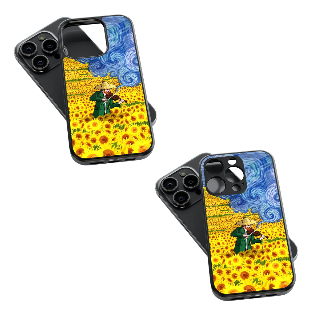 Trendy Glass Back Mobile Case for iPhone, Samsung, Redmi, OnePlus, Google Pixel, Motorola