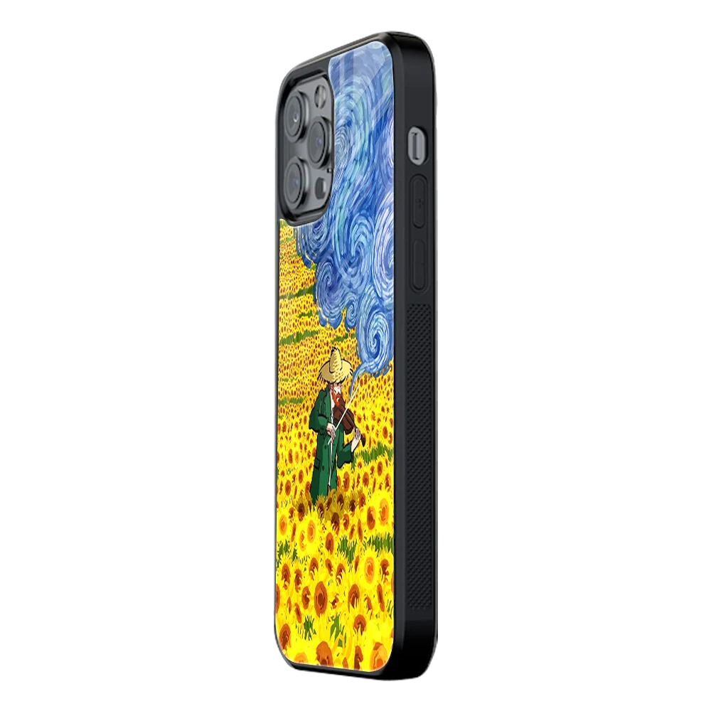 Slim Glass Back Phone Case for Multiple Brands iPhone, Samsung, Redmi, OnePlus, Oppo, Vivo