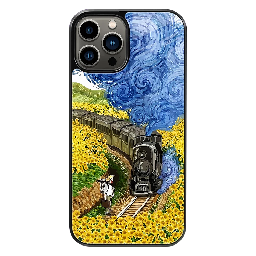 Premium Glass Back Mobile Phone Cover for iPhone, Samsung, OnePlus, Google Pixel, Redmi, Oppo, Vivo & Realme