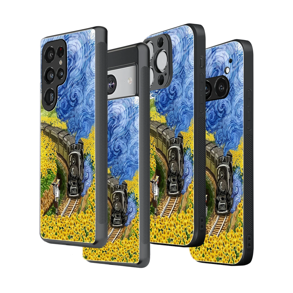 Stylish Glass Back Case for All Smartphones iPhone, Samsung, OnePlus, Pixel, Redmi, Oppo, Vivo, Motorola