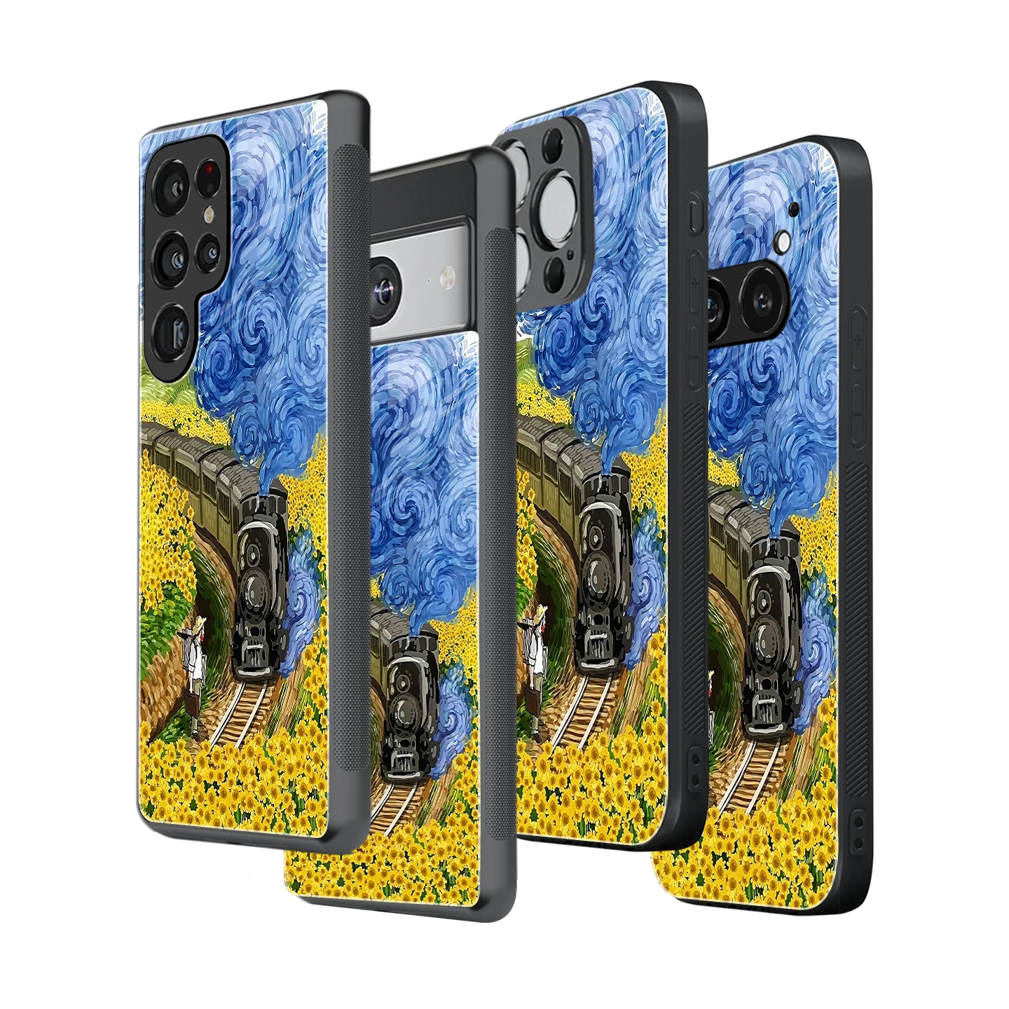 Stylish Glass Back Case for All Smartphones iPhone, Samsung, OnePlus, Pixel, Redmi, Oppo, Vivo, Motorola