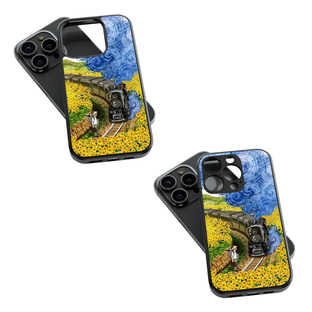 Trendy Glass Back Mobile Case for iPhone, Samsung, Redmi, OnePlus, Google Pixel, Motorola