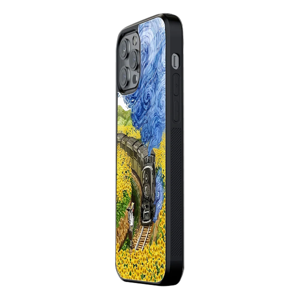 Slim Glass Back Phone Case for Multiple Brands iPhone, Samsung, Redmi, OnePlus, Oppo, Vivo