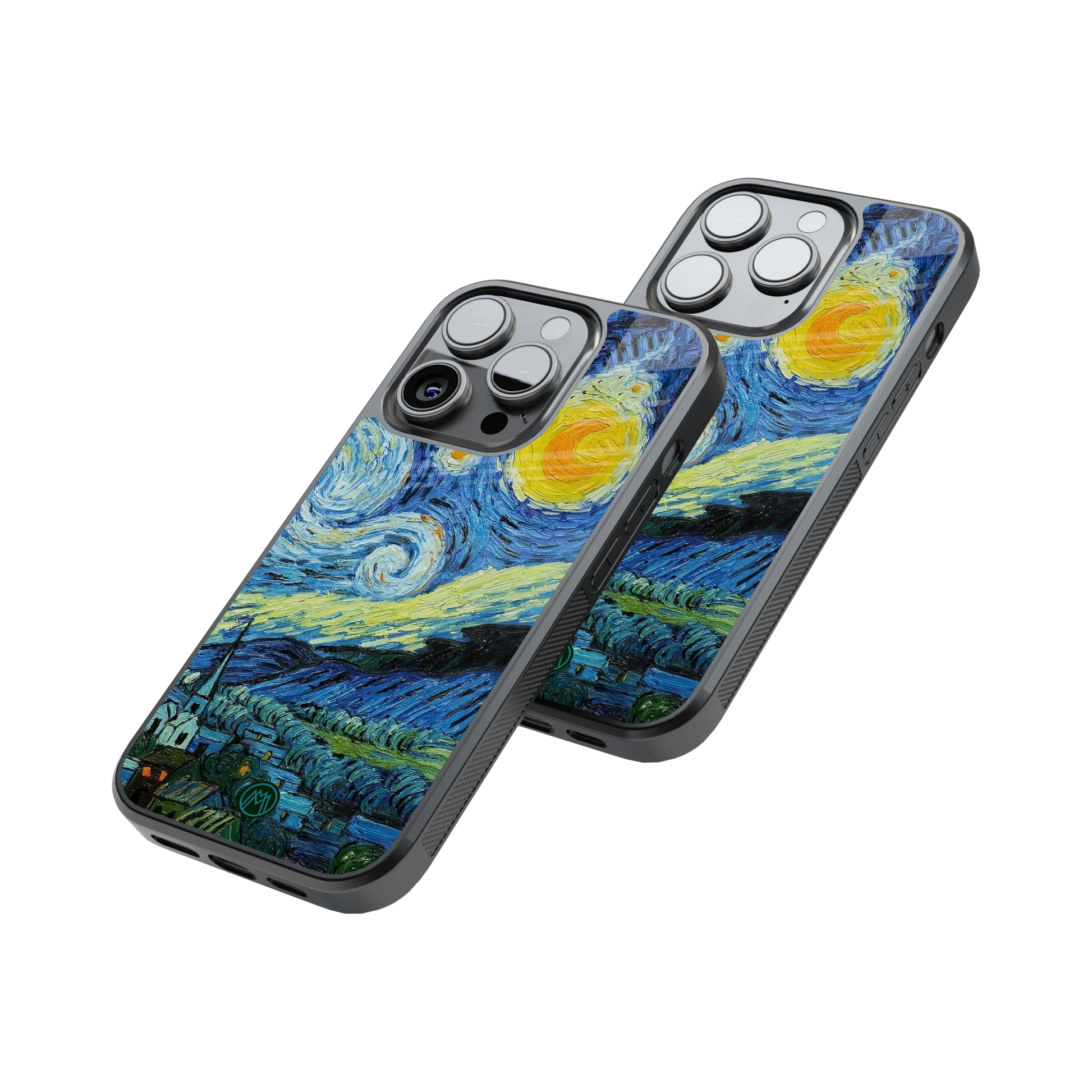 Protective Glass Back Phone Case Compatible with iPhone, Samsung, OnePlus, Pixel & More