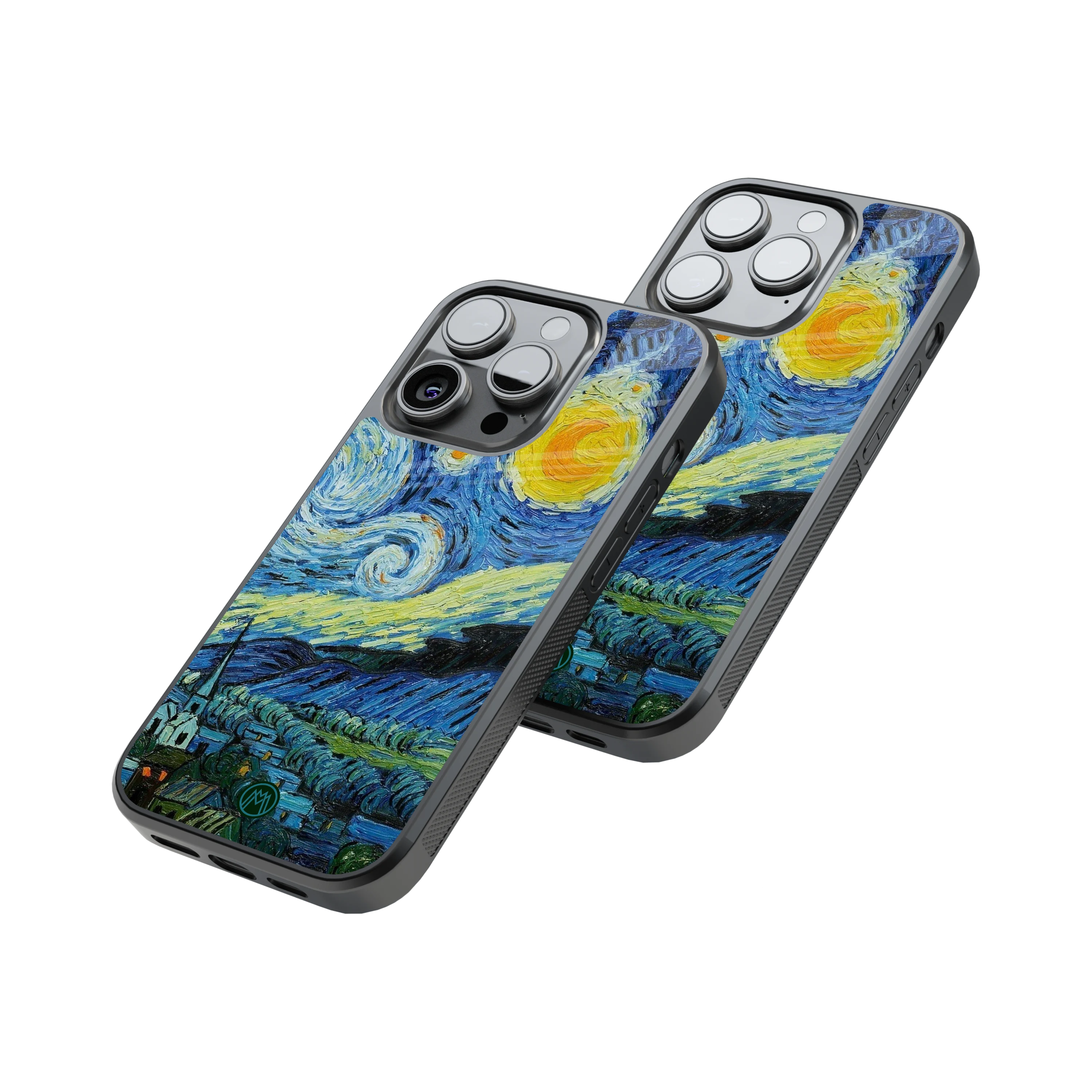 Protective Glass Back Phone Case Compatible with iPhone, Samsung, OnePlus, Pixel & More