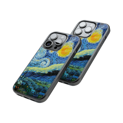 Protective Glass Back Phone Case Compatible with iPhone, Samsung, OnePlus, Pixel & More