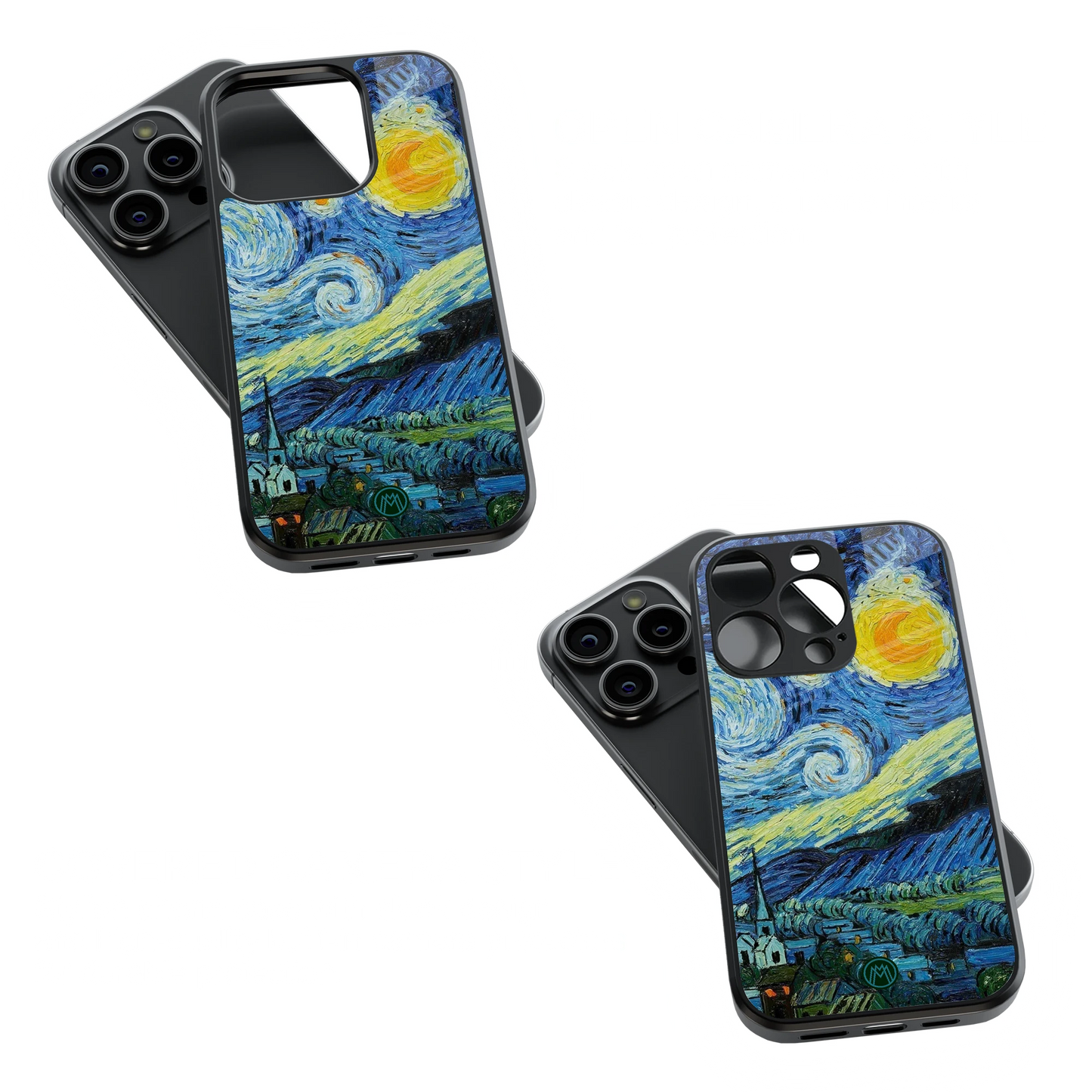 Trendy Glass Back Mobile Case for iPhone, Samsung, Redmi, OnePlus, Google Pixel, Motorola