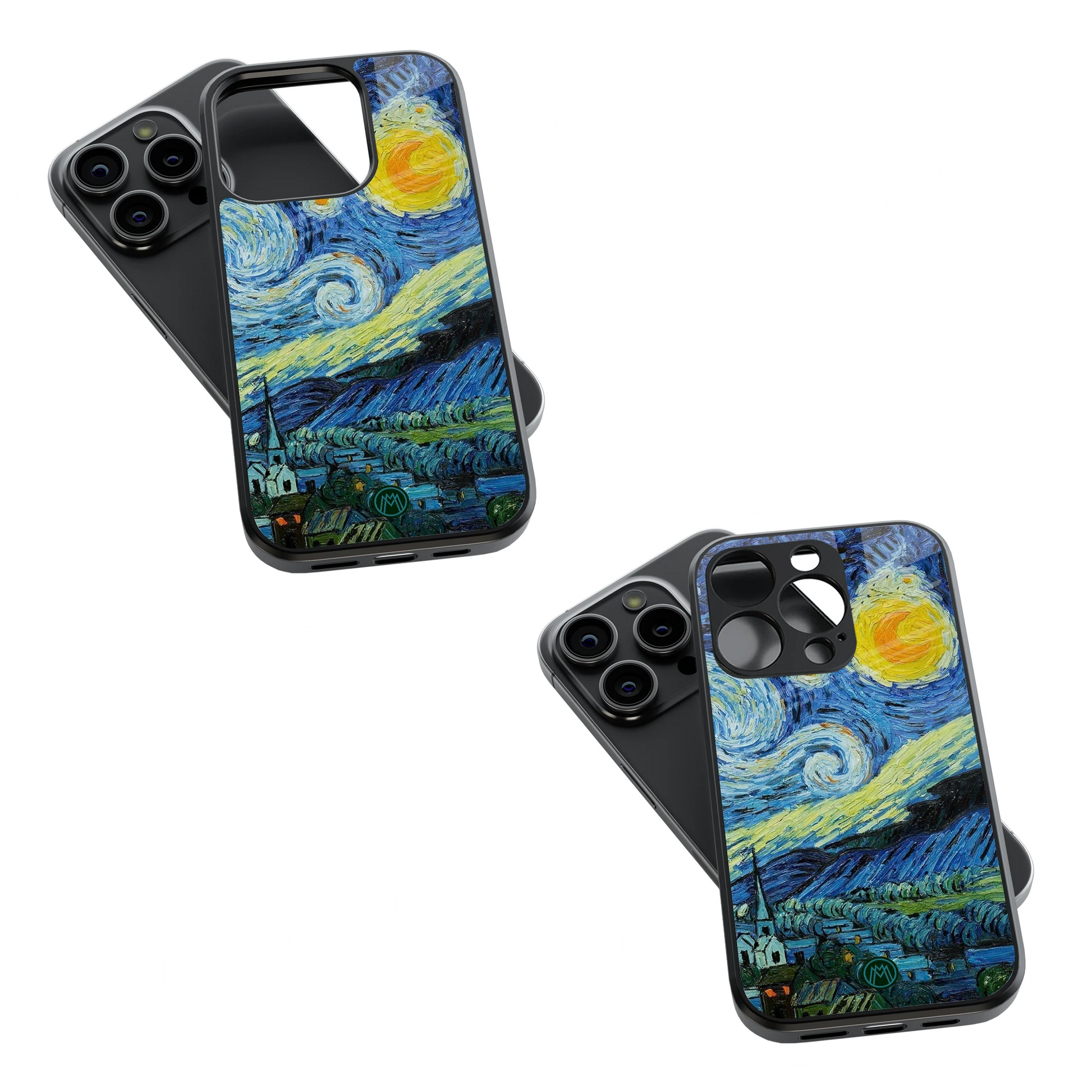 Trendy Glass Back Mobile Case for iPhone, Samsung, Redmi, OnePlus, Google Pixel, Motorola