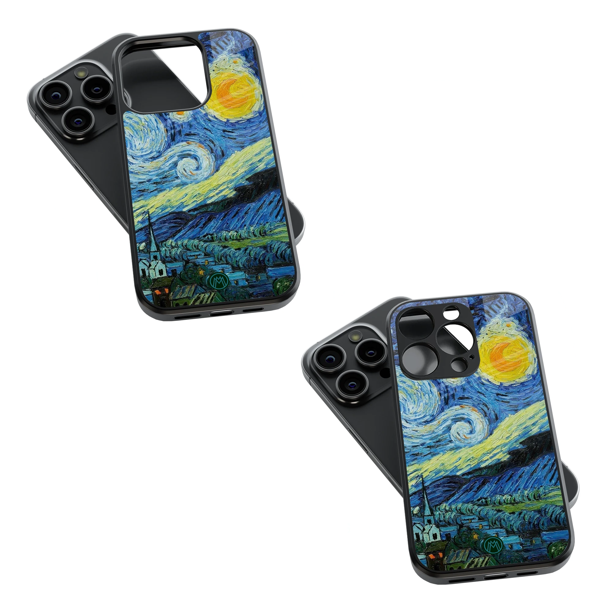 Trendy Glass Back Mobile Case for iPhone, Samsung, Redmi, OnePlus, Google Pixel, Motorola