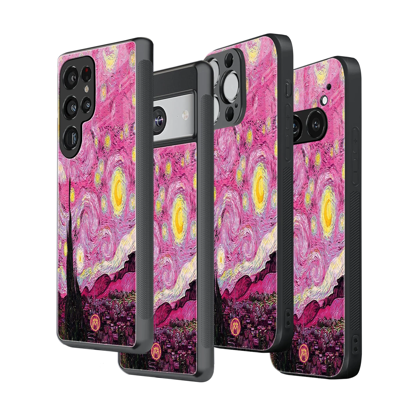 Stylish Glass Back Case for All Smartphones – iPhone, Samsung, OnePlus, Pixel, Redmi, Oppo, Vivo, Motorola