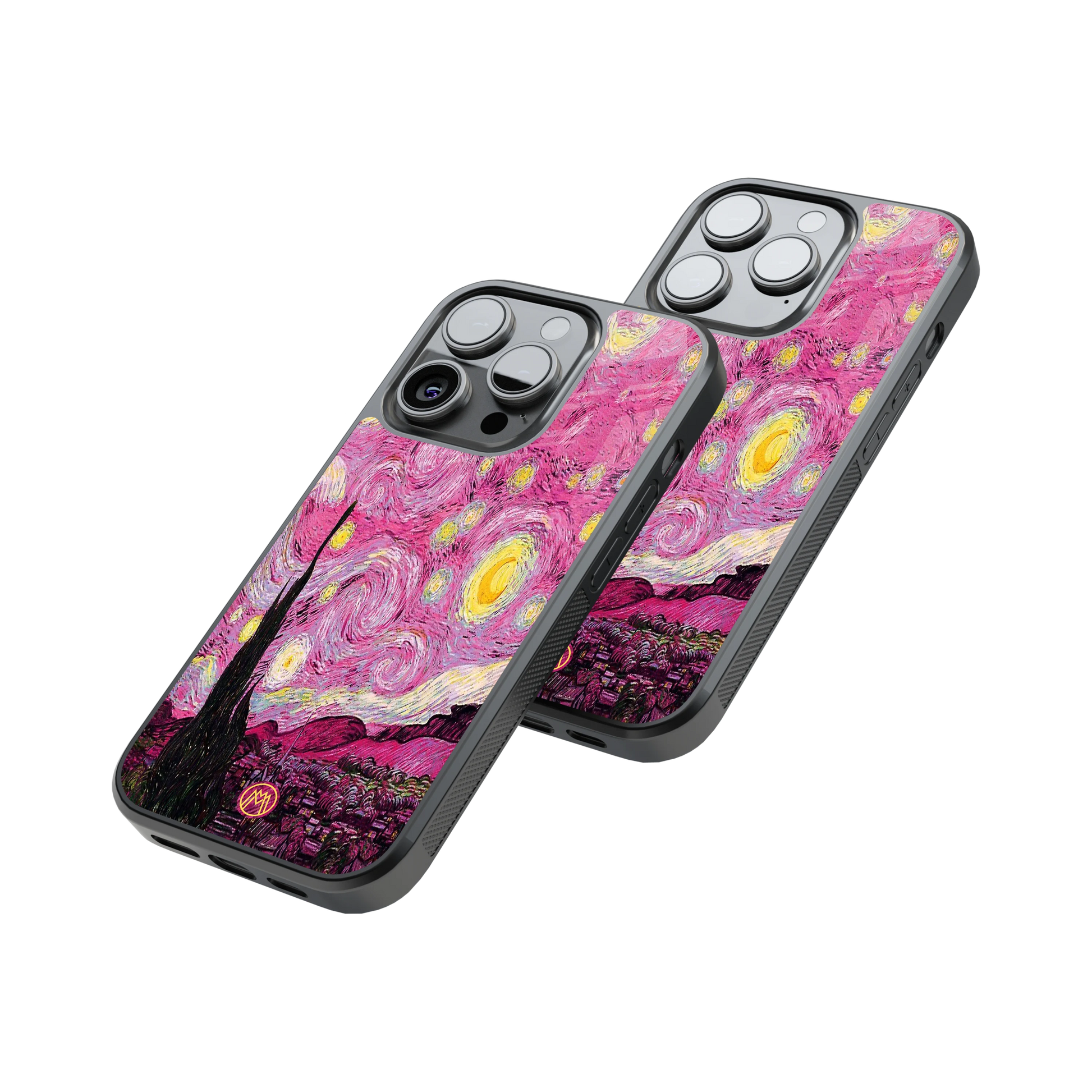 Protective Glass Back Phone Case Compatible with iPhone, Samsung, OnePlus, Pixel & More
