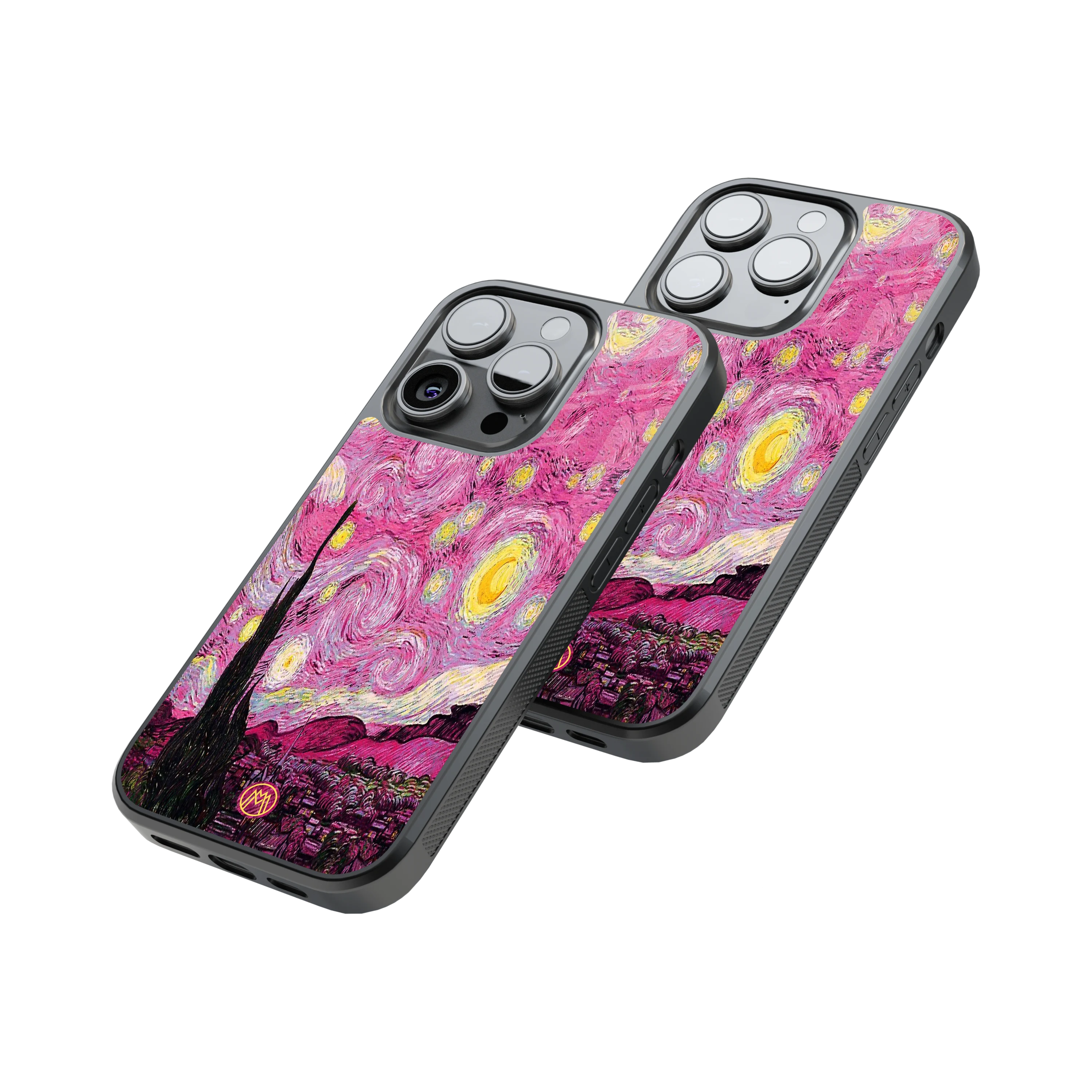 Protective Glass Back Phone Case Compatible with iPhone, Samsung, OnePlus, Pixel & More