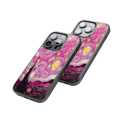 Protective Glass Back Phone Case Compatible with iPhone, Samsung, OnePlus, Pixel & More