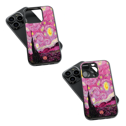 Trendy Glass Back Mobile Case for iPhone, Samsung, Redmi, OnePlus, Google Pixel, Motorola