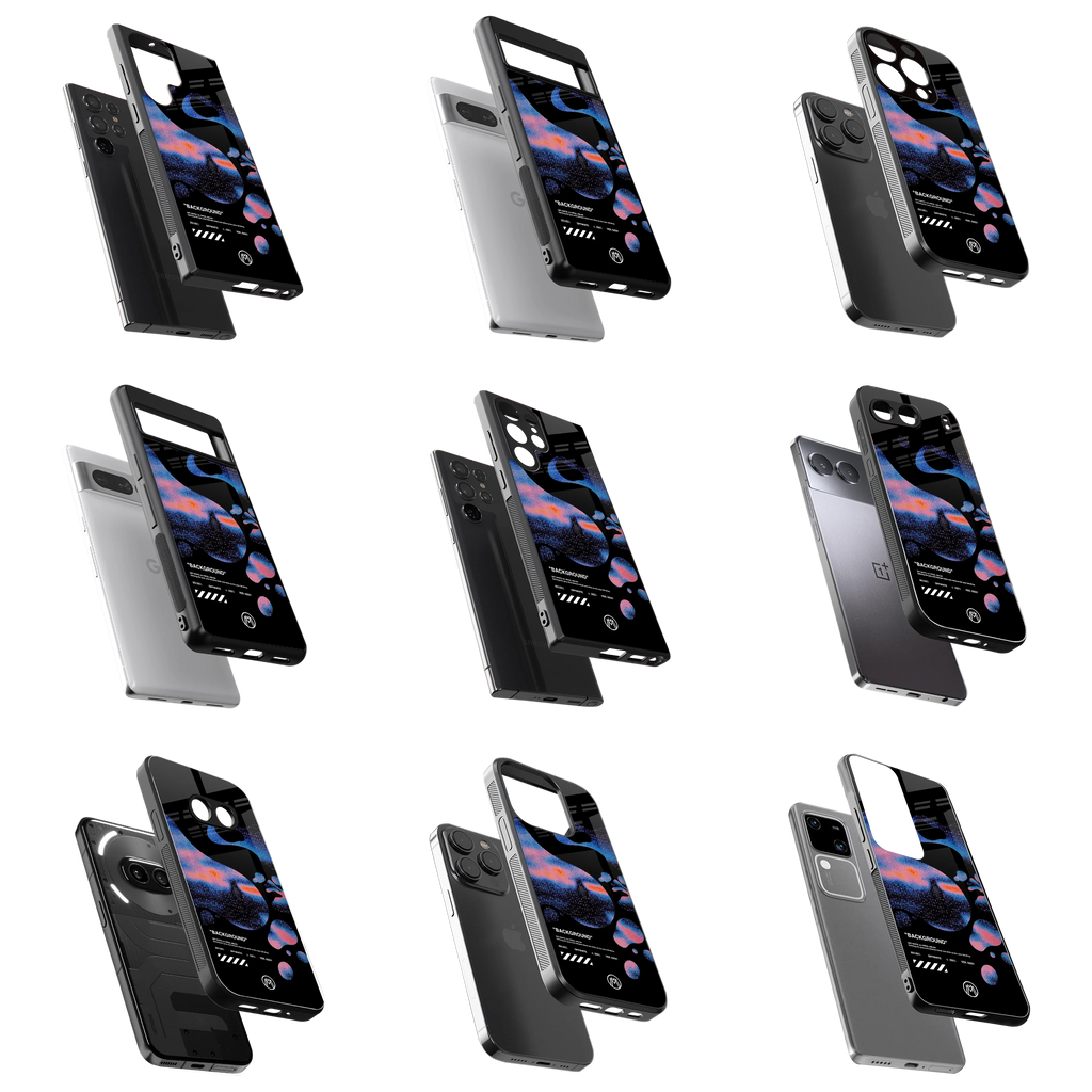 Durable Glass Back Mobile Case for iPhone, Samsung, OnePlus, Google Pixel, Redmi, Vivo, Oppo