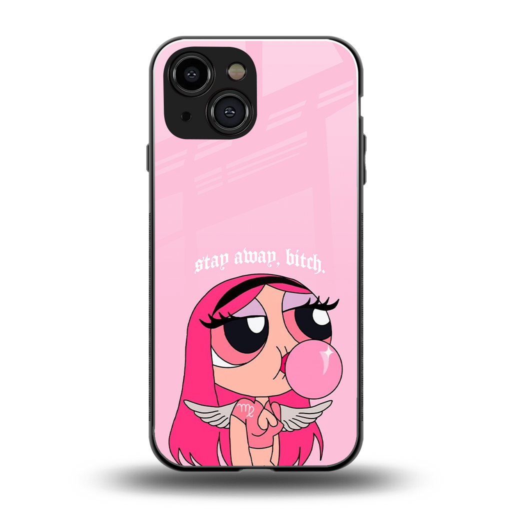 stay away back phone cover | glass case for iphone 13 mini