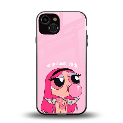 stay away back phone cover | glass case for iphone 13
