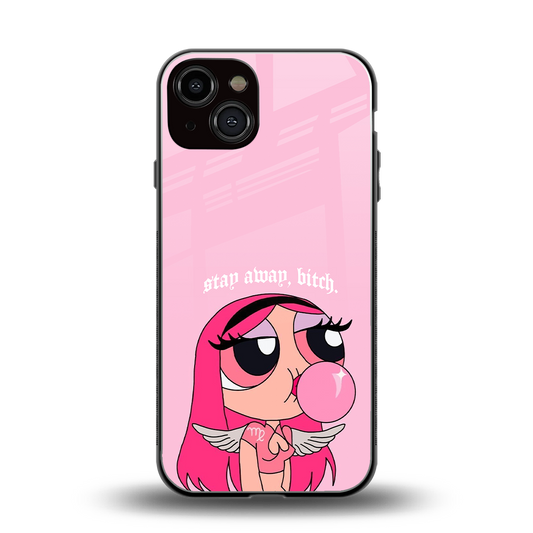 stay away back phone cover | glass case for iphone 13