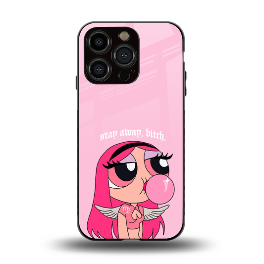 stay away back phone cover | glass case for iphone 14 pro