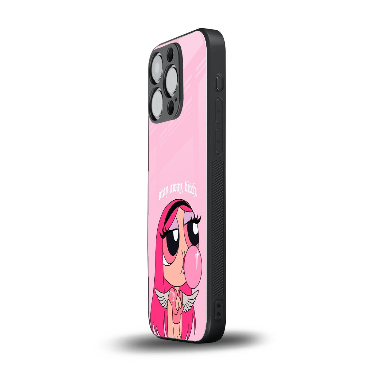 stay away back phone cover | glass case for iphone 15 pro