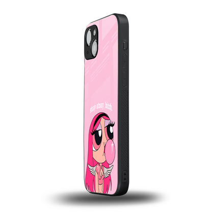 stay away back phone cover | glass case for iphone 15