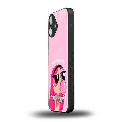 stay away back phone cover | glass case for iphone 16 plus