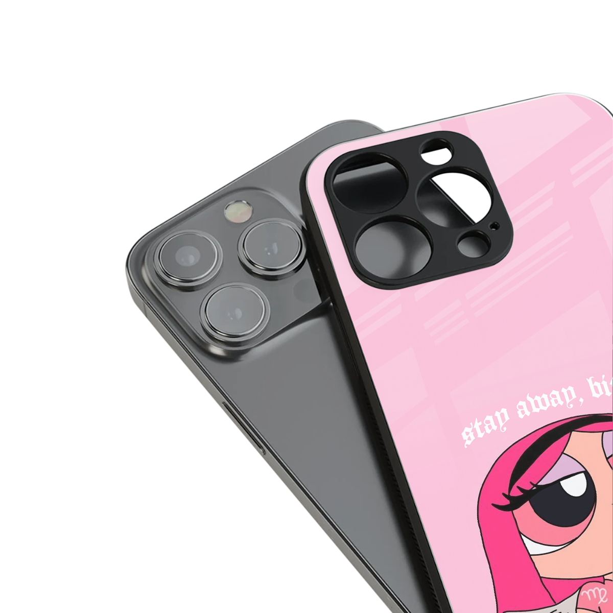 stay away back phone cover | glass case for iphone 15 pro