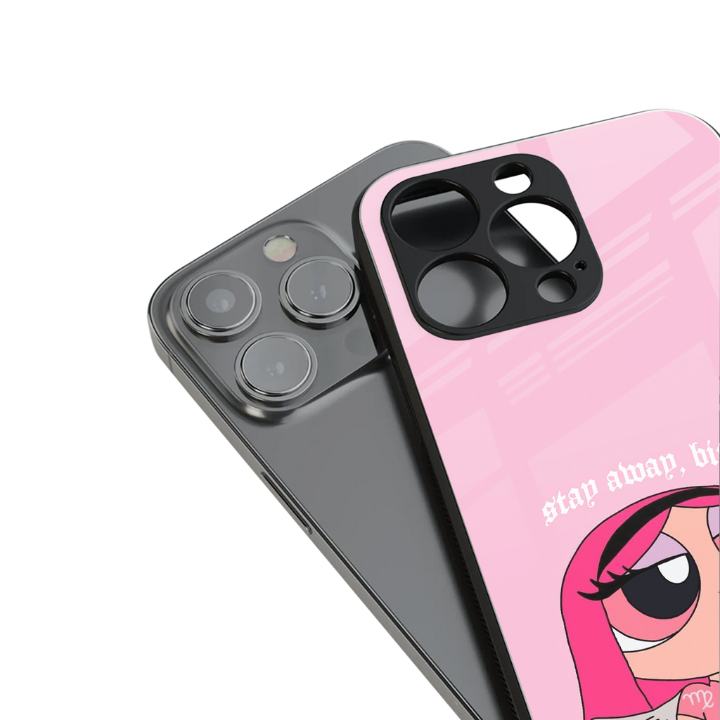 stay away back phone cover | glass case for iphone 14 pro max