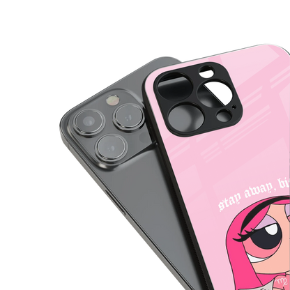 stay away back phone cover | glass case for iphone 16 pro max